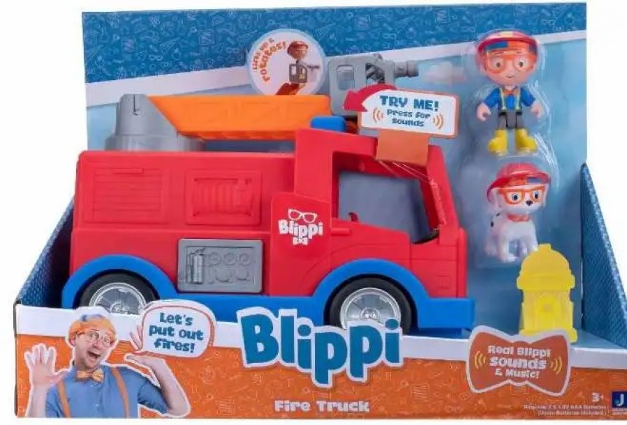 All Brands Jazwares | Blippi Fire Truck Vehicle