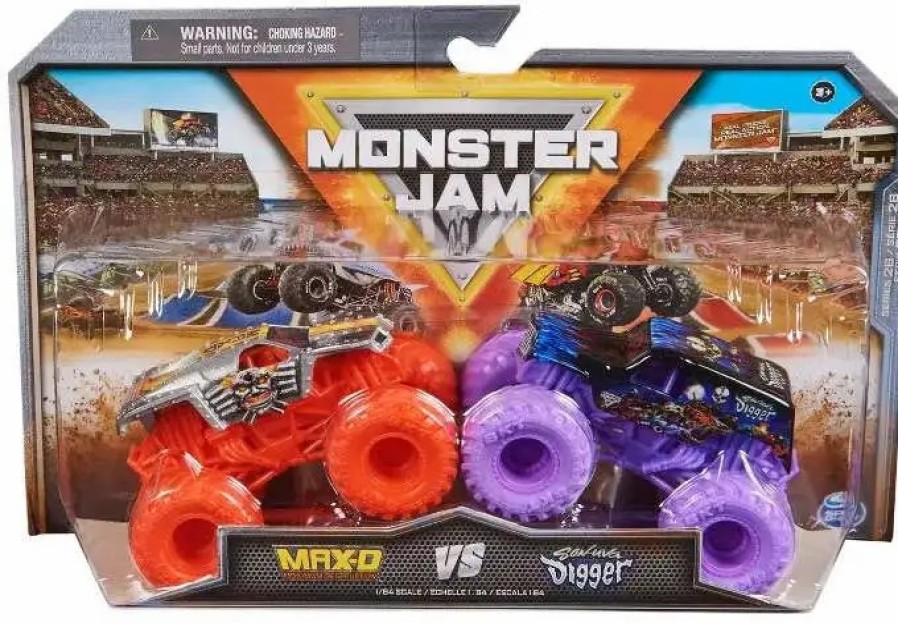 All Brands Spin Master | Monster Jam Series 26 Max-D Vs Son-Uva Digger Diecast Car 2-Pack