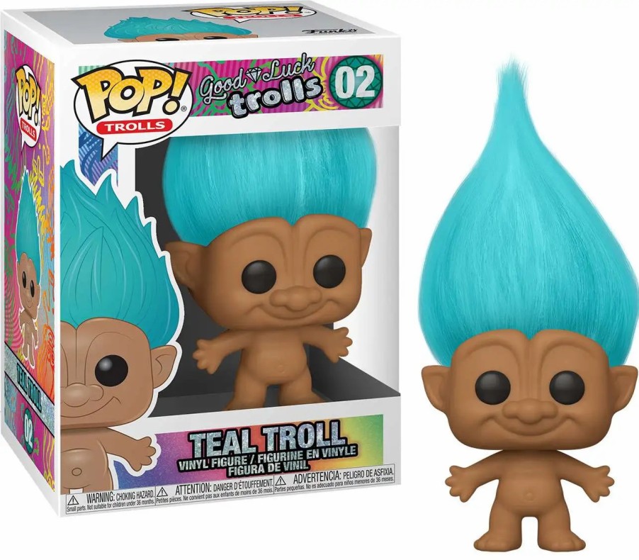 All Brands Funko | Funko Pop! Trolls Teal Troll Vinyl Figure #02