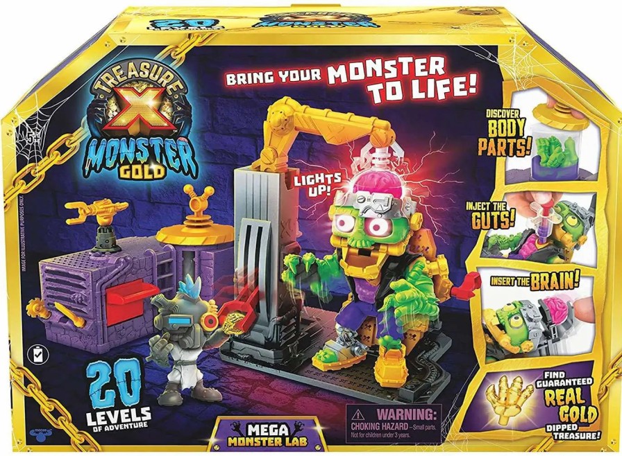 All Brands Moose Toys | Treasure X Monster Gold Mega Monster Lab Playset [20 Levels Of Adventure]