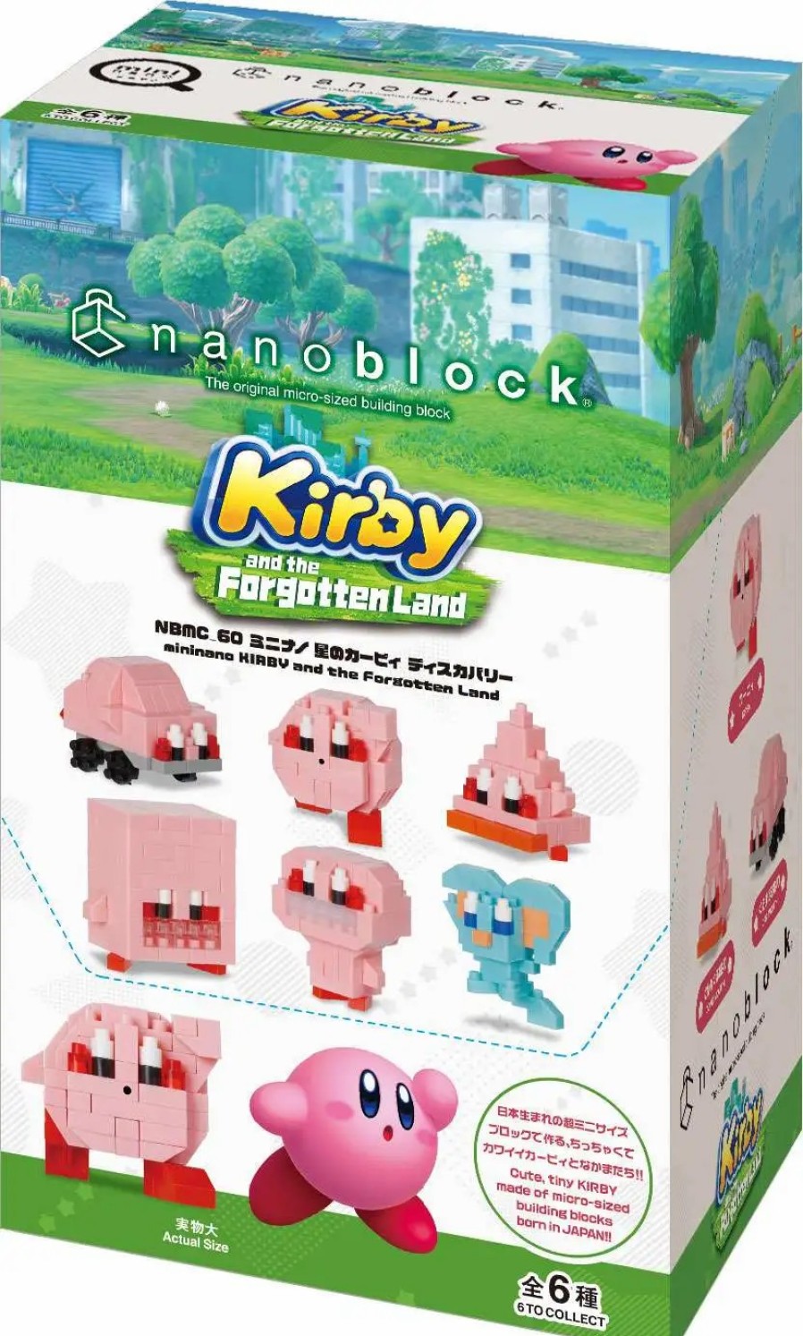 All Brands Kawada | Nanoblock Kirby And The Forgotten Land Series 1 1.1-Inch Mystery Box [6 Packs] (Pre-Order Ships March)