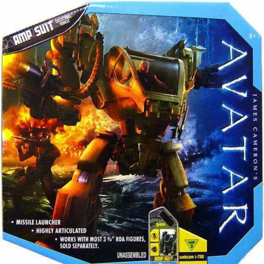 All Brands Mattel Toys | James Cameron'S Avatar Combat Vehicle Amp Suit Action Figure Set