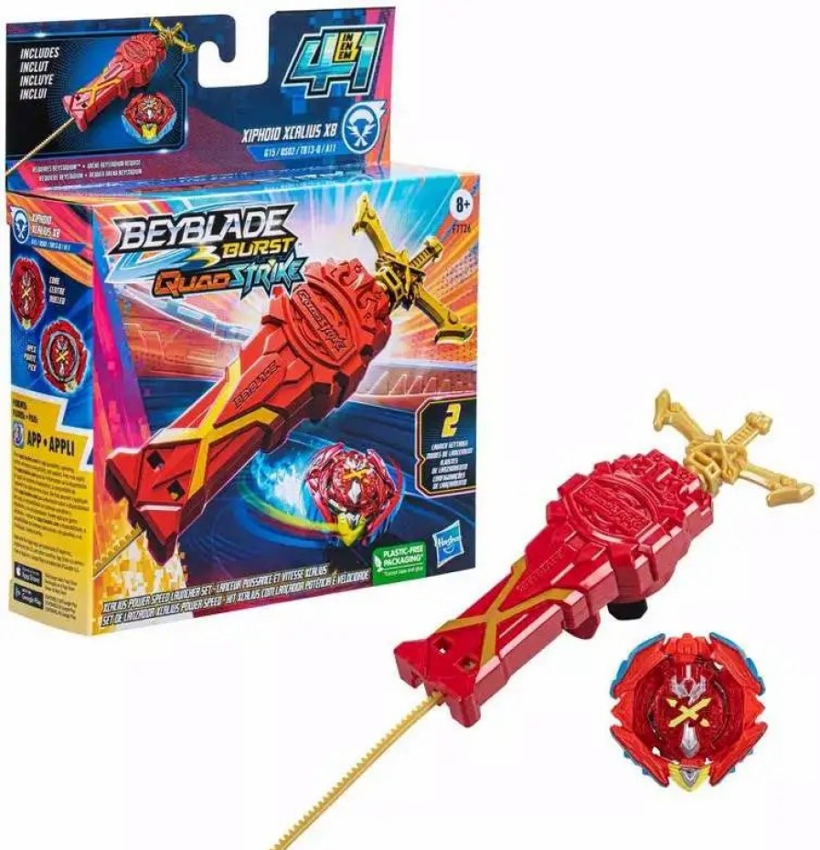 All Brands Hasbro Toys | Beyblade Burst Quadstrike Xiphoid Knight K8 Starter Pack