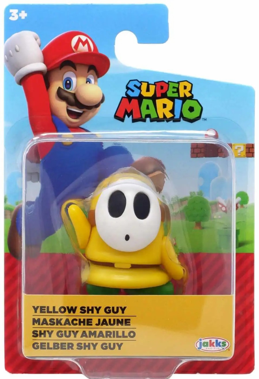 All Brands Jakks Pacific | World Of Nintendo Super Mario Yellow Shy Guy 2.5-Inch Mini Figure