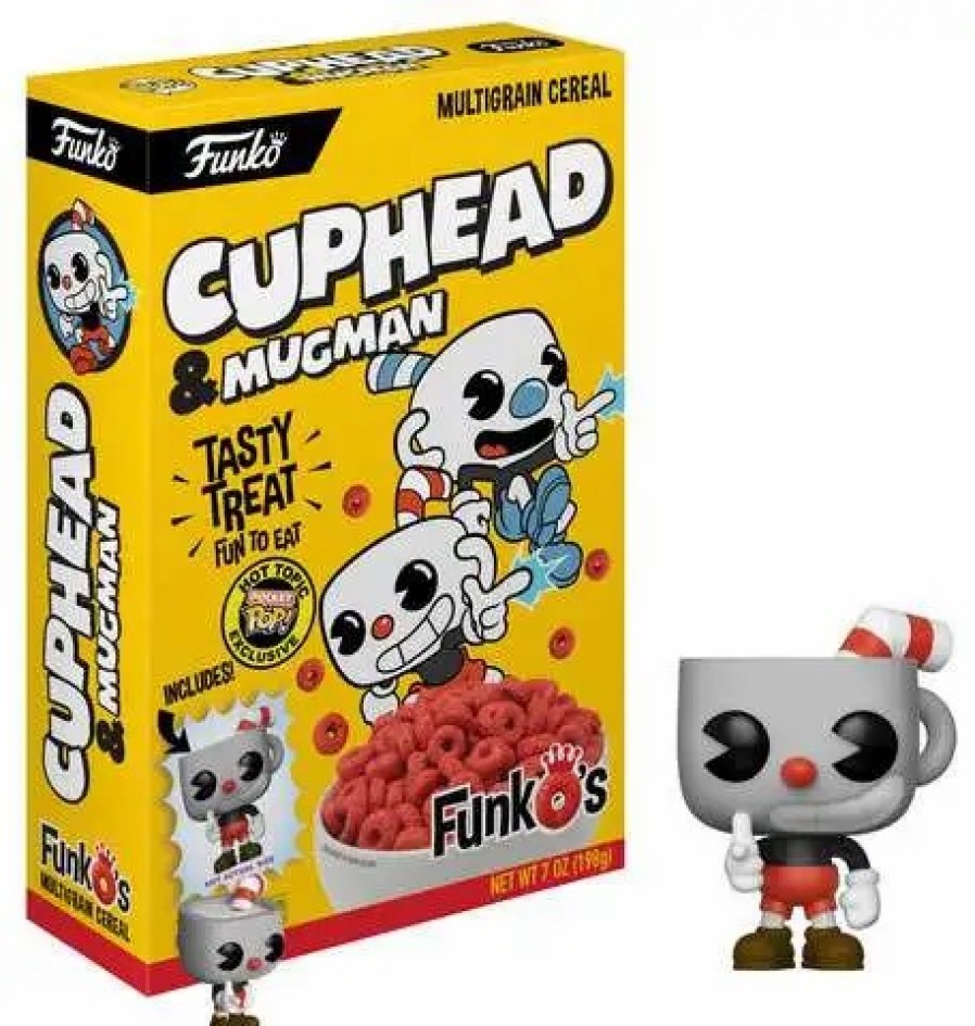 All Brands Funko | Funko'S Cuphead Exclusive 7 Ounce Breakfast Cereal [Yellow Box, Cuphead & Mugman, Damaged Package]