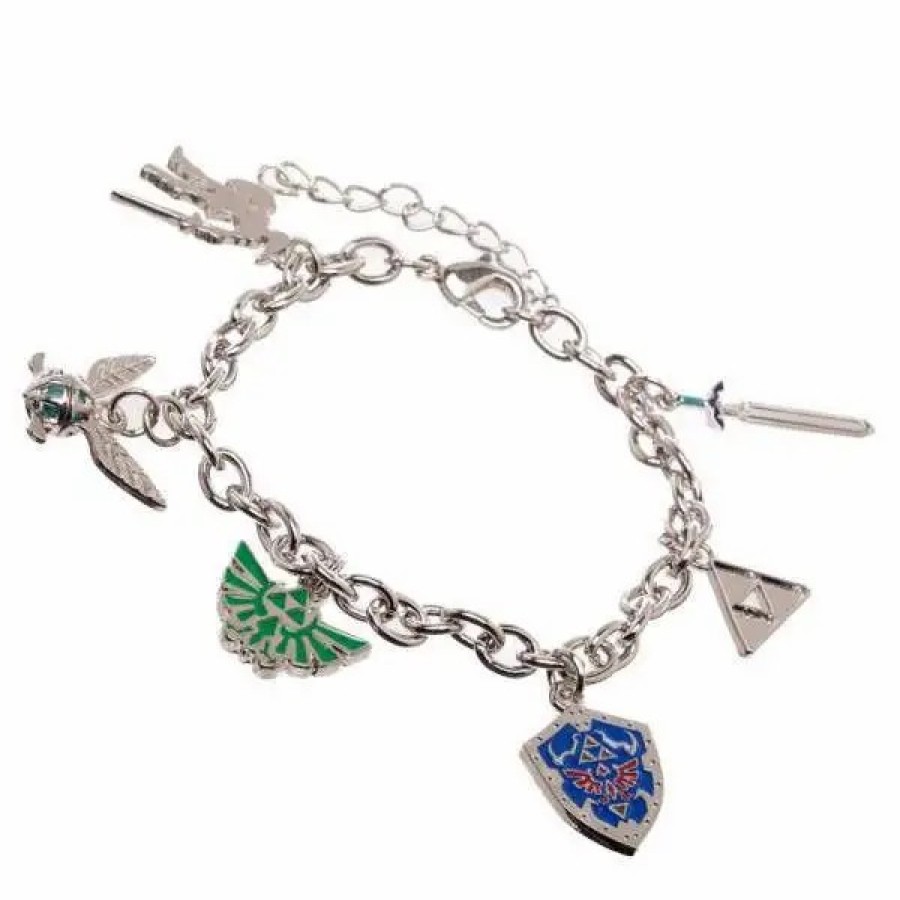 All Brands Bioworld | The Legend Of Zelda Zelda Charm Bracelet Apparel