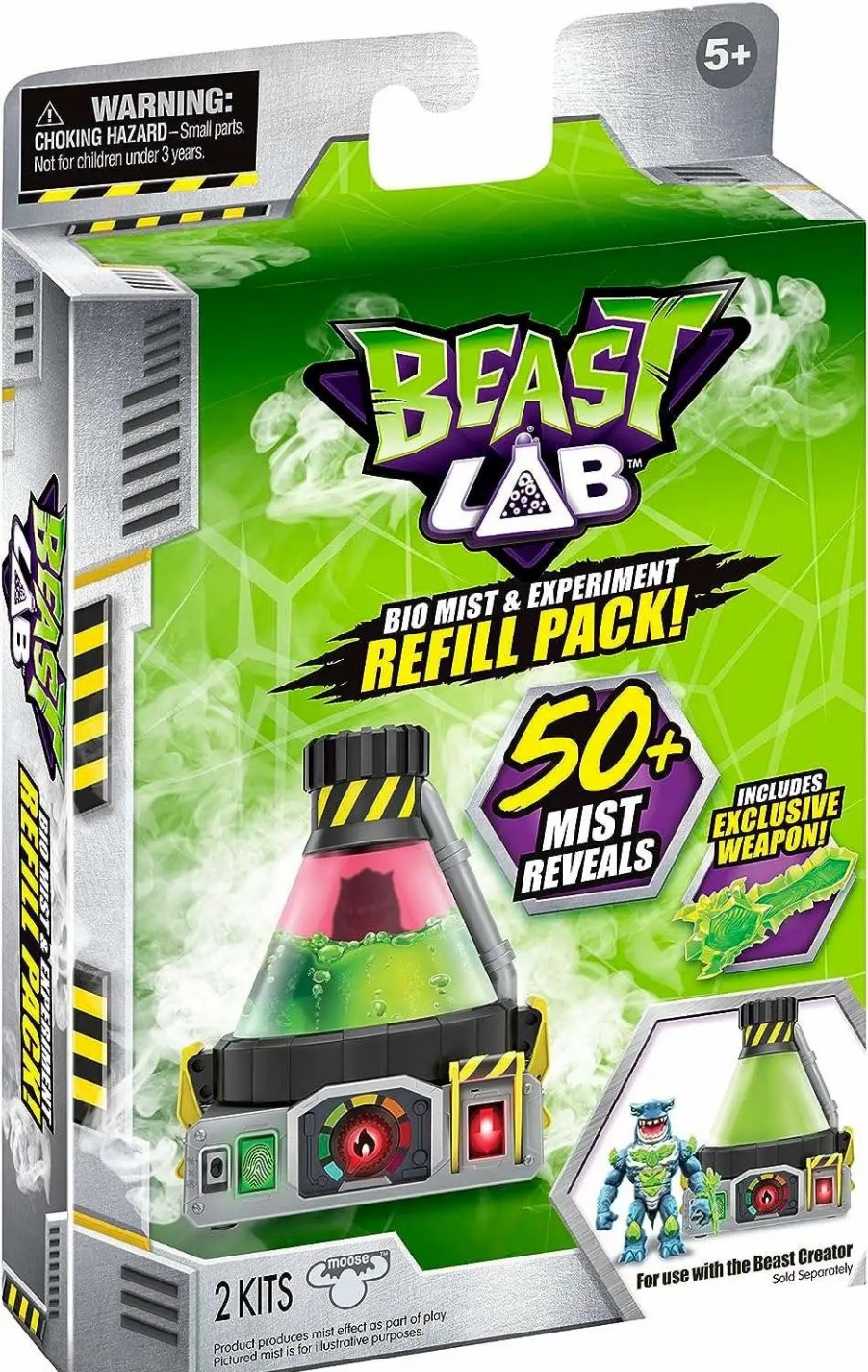 All Brands Moose Toys | Beast Lab Bio Mist & Experiment Refill Pack [Includes Exclusive Weapon]