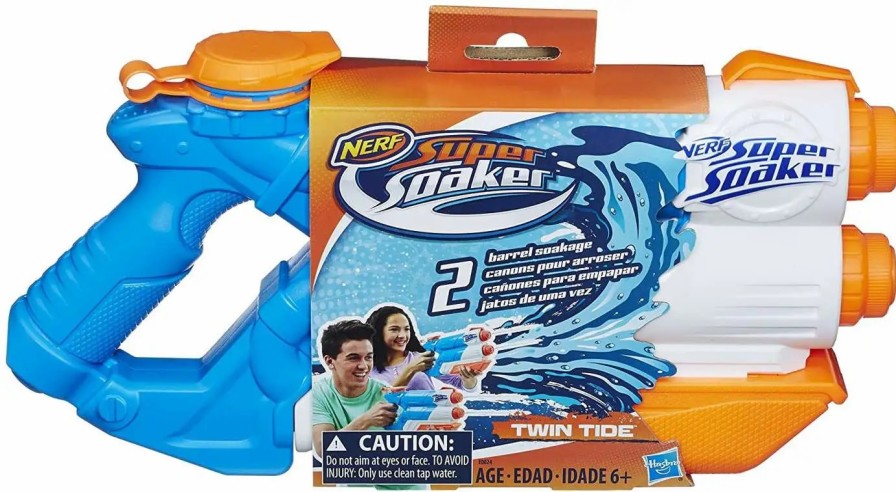 All Brands Hasbro Toys | Nerf Super Soaker Twin Tide Water Blaster