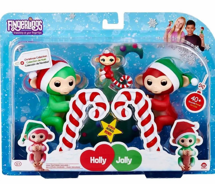 All Brands WowWee | Fingerlings Baby Dragon Holly & Jolly With Molly Figure 2-Pack