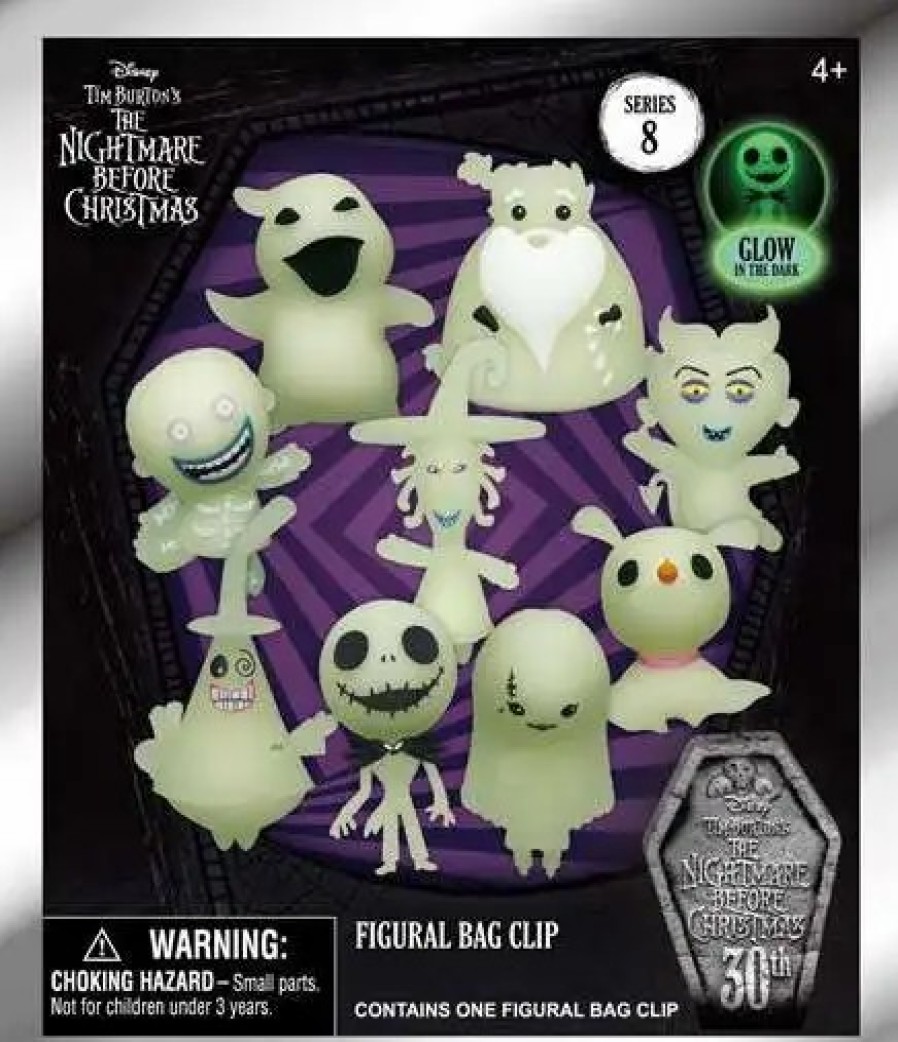 All Brands Monogram | Nightmare Before Christmas 3D Figural Foam Bag Clip Nbx Series 8 Mystery Pack [1 Random Figure]