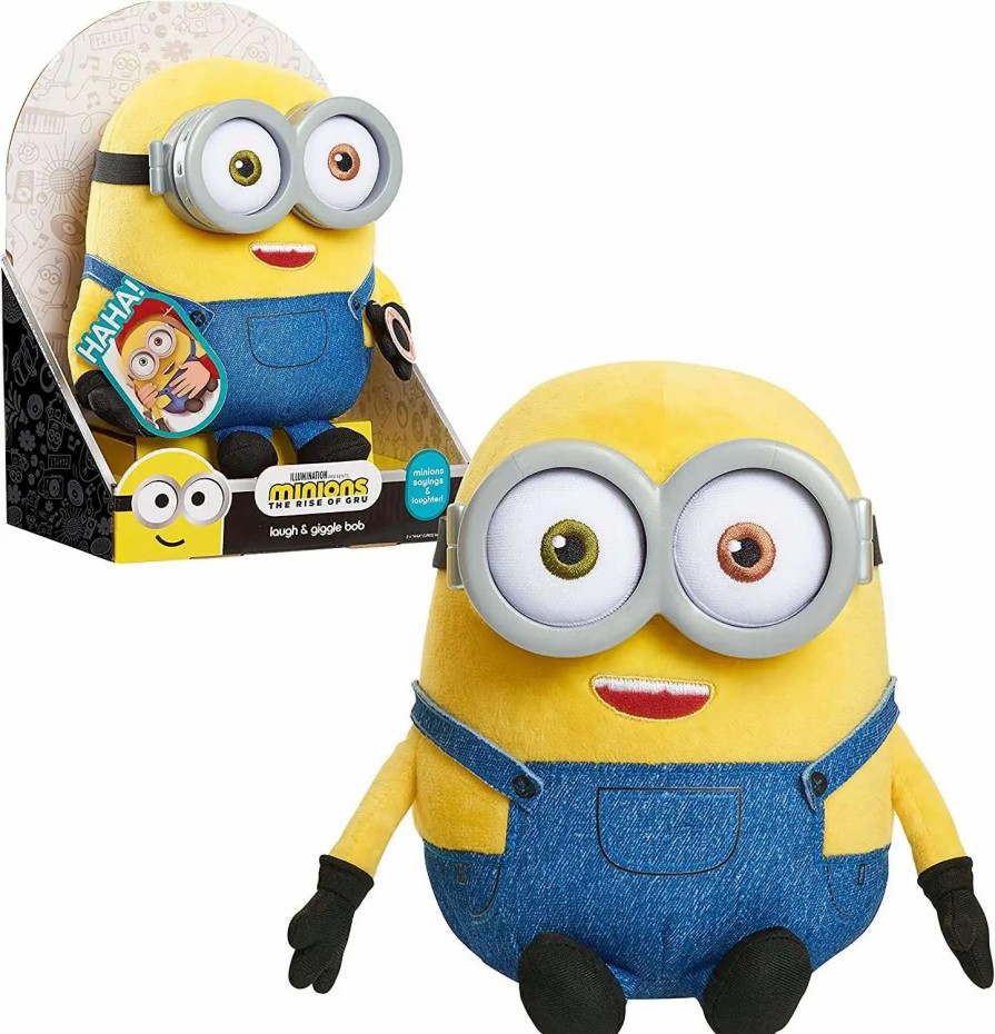 All Brands Just Play | Minions Rise Of Gru Laugh & Giggle Bob 8-Inch Plush