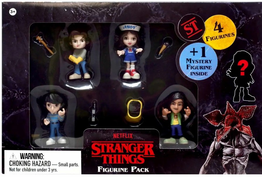 All Brands YuMe Toys | Stranger Things Steve, Robin, Mike & Argyle + Mystery Mini Figure 5-Pack