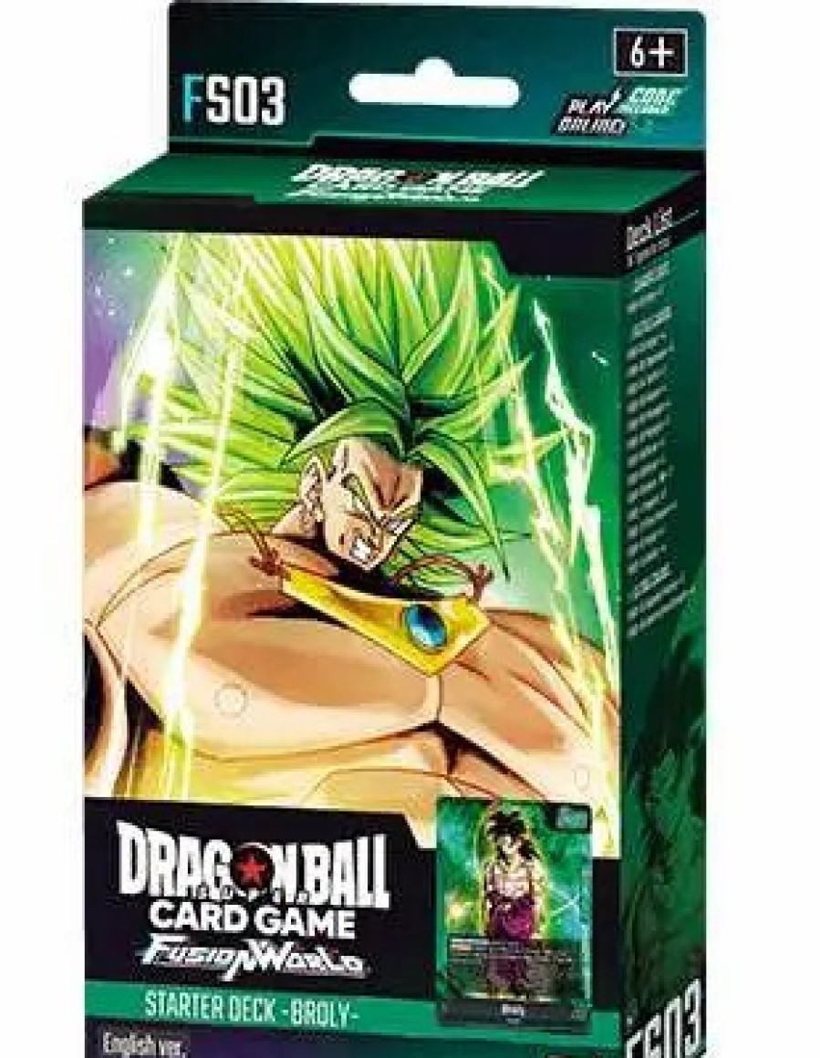 All Brands Bandai | Dragon Ball Super Trading Card Game Fusion World Broly Starter Deck Fs03 [51 Cards] (Pre-Order Ships February)