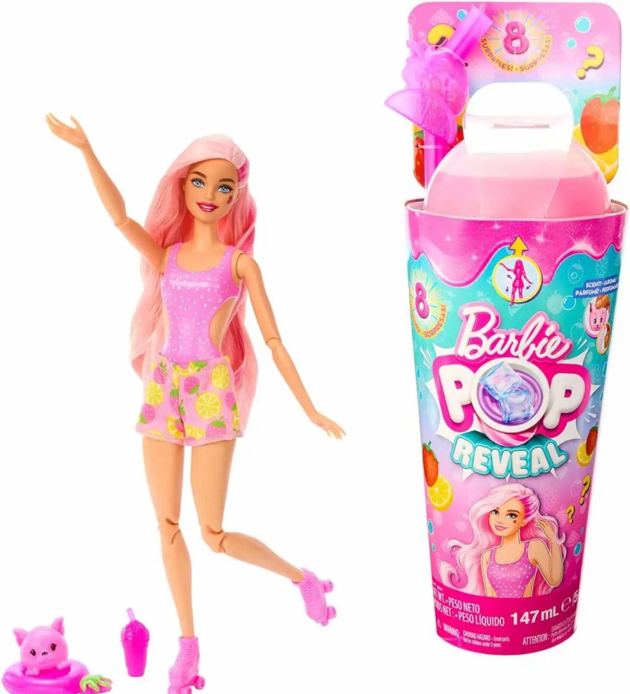 All Brands Mattel | Barbie Pop Reveal Fruit Series Strawberry Lemonade Doll