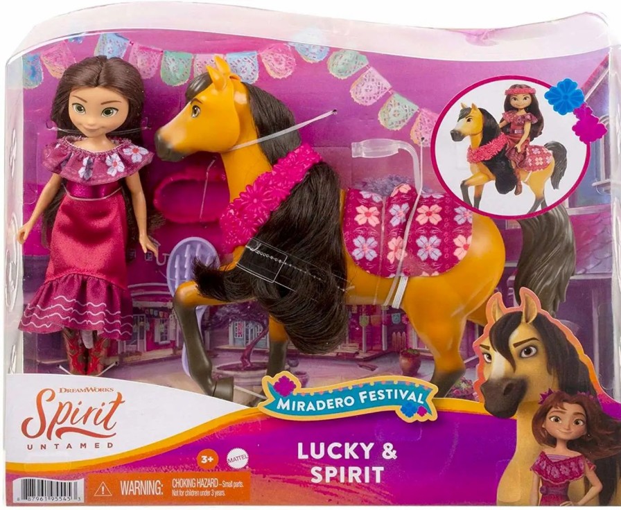 All Brands Mattel | Spirit Untamed Miradero Festival Lucky & Spirit Figure Set