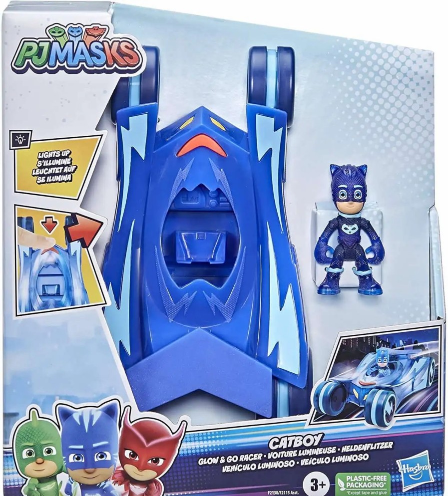 All Brands Hasbro Toys | Disney Junior Pj Masks Glow & Go Cat Car Feature Vehicle