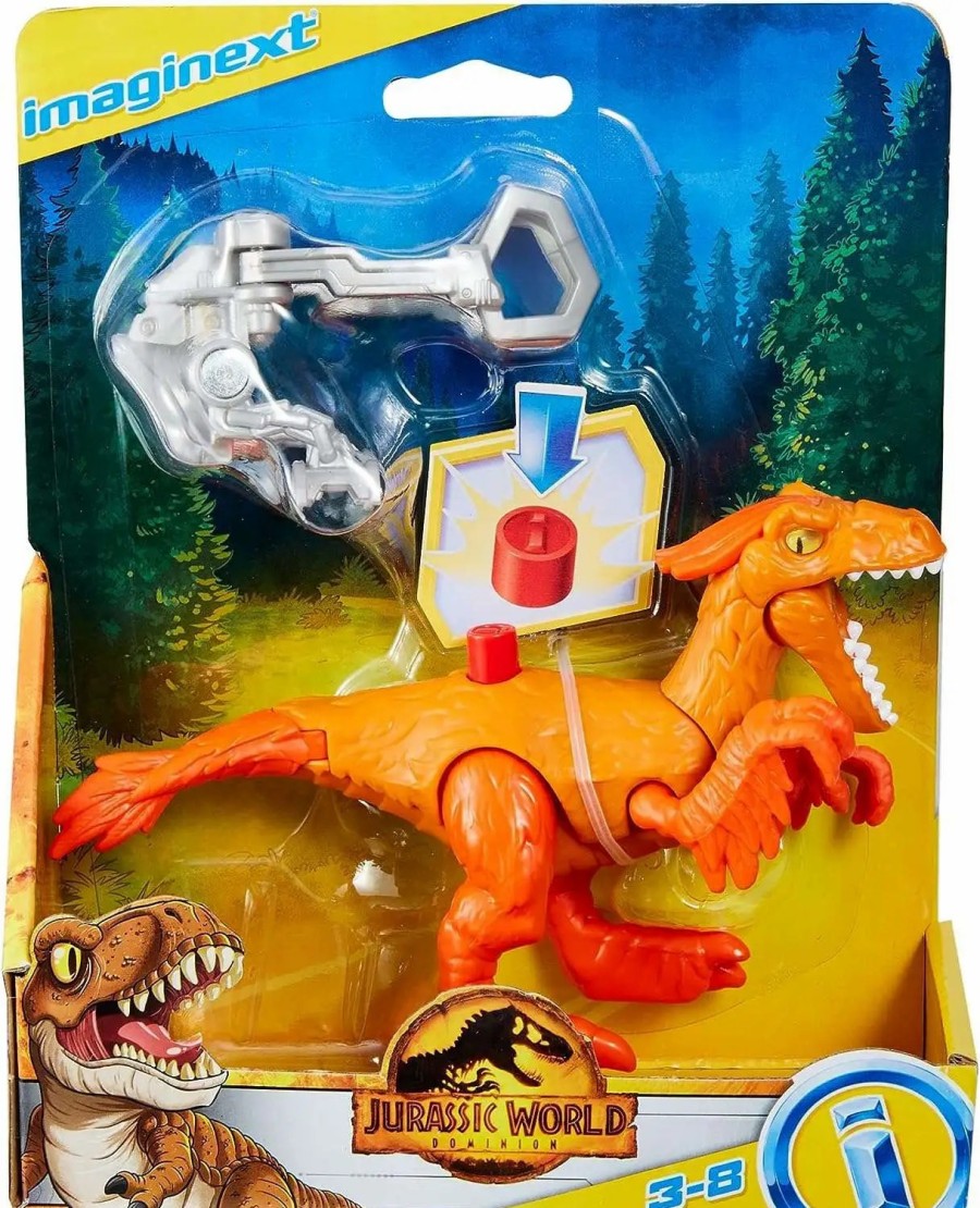 All Brands Fisher Price | Fisher Price Jurassic World Imaginext Dominion Pyroraptor Figure Set