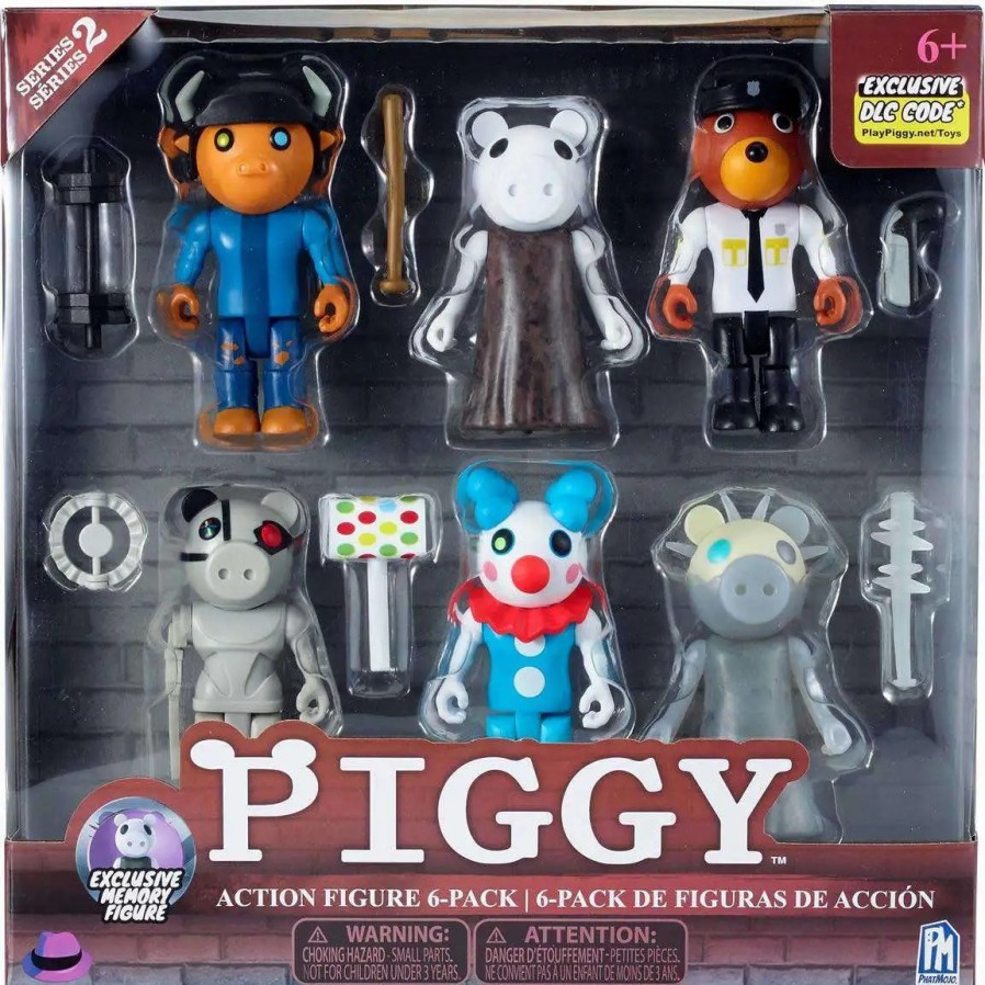 All Brands Phat Mojo | Series 2 Piggy Action Figure 6-Pack [Exclusive Memory Figure]