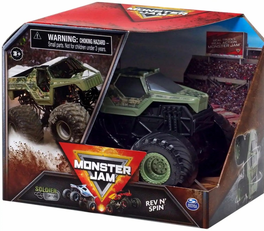 All Brands Spin Master | Monster Jam Rev N' Spin Soldier Fortune Vehicle