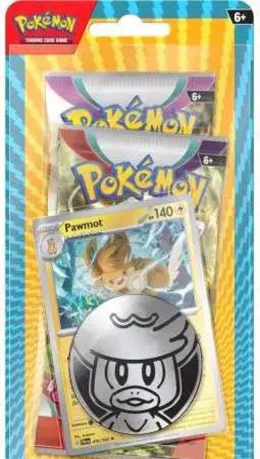 All Brands Pokemon USA | Pokemon Trading Card Game Pawmot Checklane Blister Pack [2 Booster Packs, Promo Card & Coin]