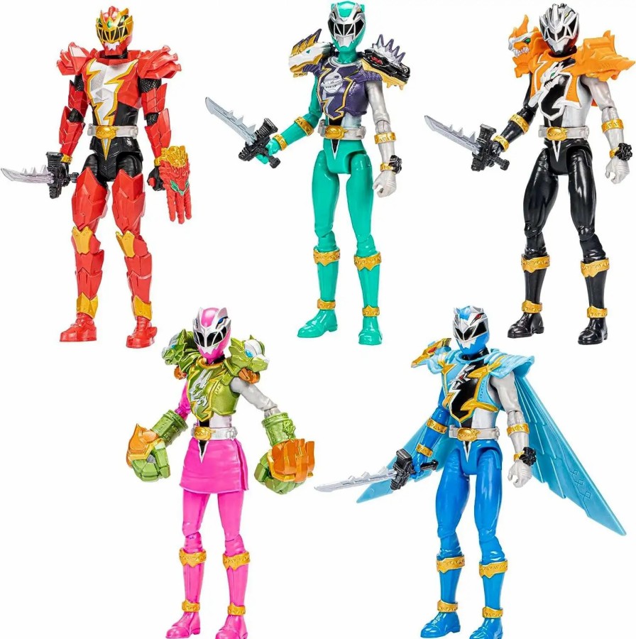 All Brands Hasbro Toys | Power Rangers Dino Fury Team-Up Pack Exclusive Action Figure 5-Pack