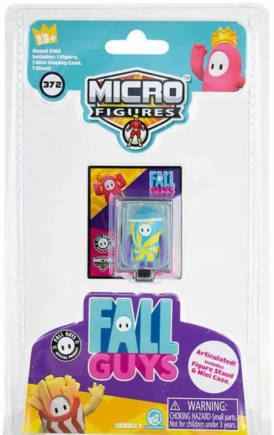 All Brands Super Impulse | World'S Smallest Fall Guys Series 1 Blue Freeze 1.25-Inch Micro Figure