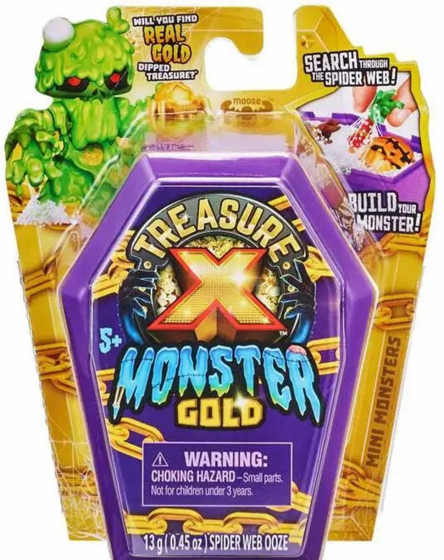 All Brands Moose Toys | Treasure X Monster Gold Mini Monster (Coffin) Mystery Pack [1 Random Figure]