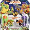 All Brands Moose Toys | Legends Of Akedo Teenage Mutant Ninja Turtles Michelangelo Vs Bebop Mini Battling Action Figure Versus Pack