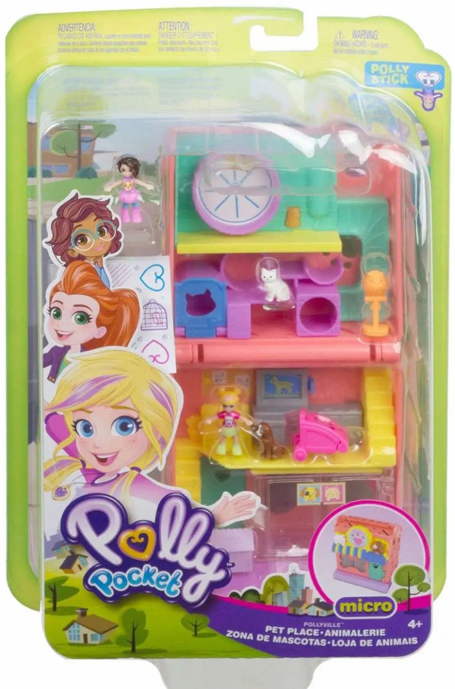 All Brands Mattel Toys | Polly Pocket Micro Pollyville Pet Place Playset