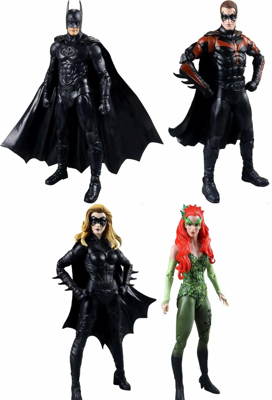 All Brands McFarlane Toys | Mcfarlane Toys Dc Multiverse Build Mr. Freeze Series Batman, Robin, Batgirl & Poison Ivy Set Of 4 Action Figures