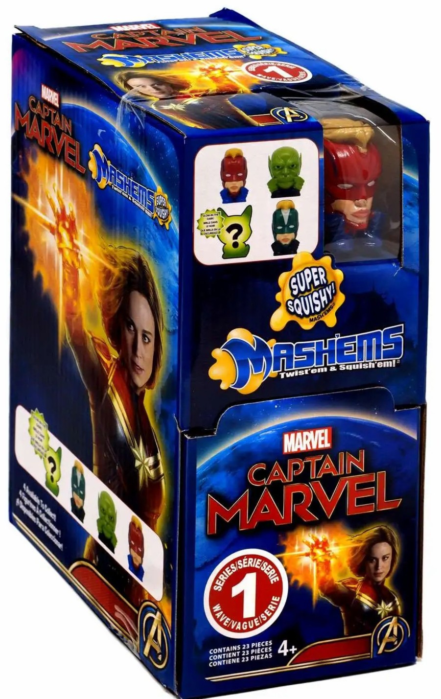 All Brands Basic Fun | Mashems Series 1 Captain Marvel Mystery Box [23 Packs]