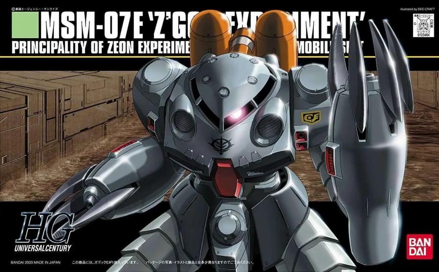 All Brands Bandai Japan | Gundam High Grade Universal Century Msm-07E Z'Gok E 1/144 Model Kit