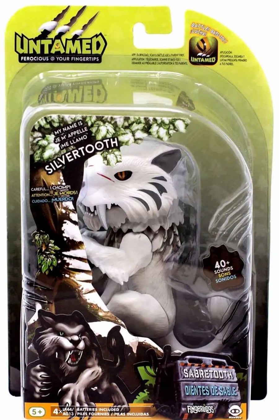 All Brands WowWee | Fingerlings Untamed Sabretooth Silvertooth Figure