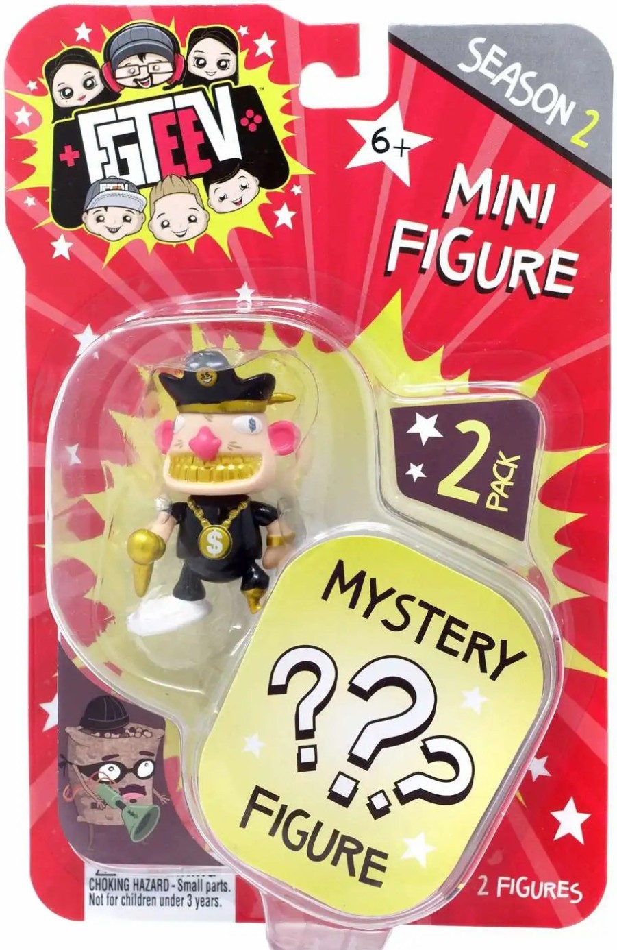 All Brands Bonkers Toy Co. | Fgteev Season 2 Rapstar Hook & Mystery Action Figure 2-Pack