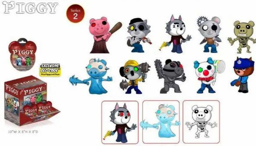 All Brands Phat Mojo | Series 2 Piggy 3-Inch Mini Figure Mystery Box [24 Packs, 1 Exclusive Character Per Box!]