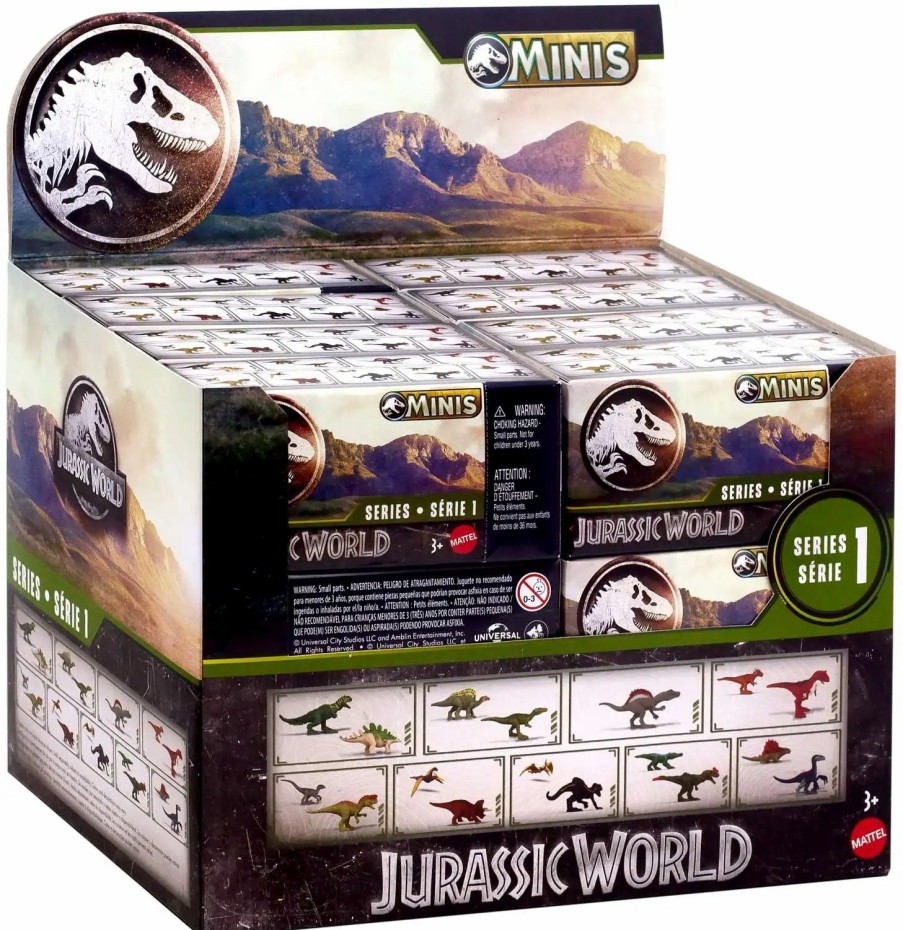 All Brands Mattel | Jurassic World Minis 2023 Series 1 Mystery Box [24 Packs]