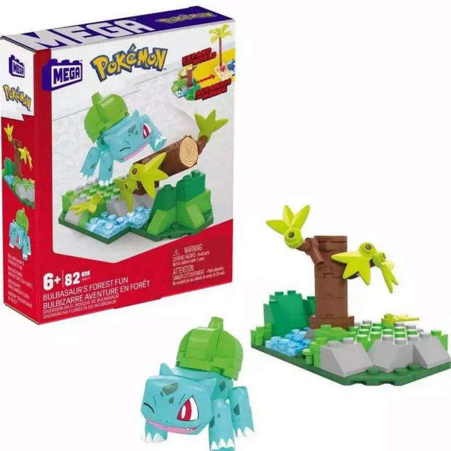 All Brands Mega Construx | Pokemon Bulbasaur'S Forest Fun Set