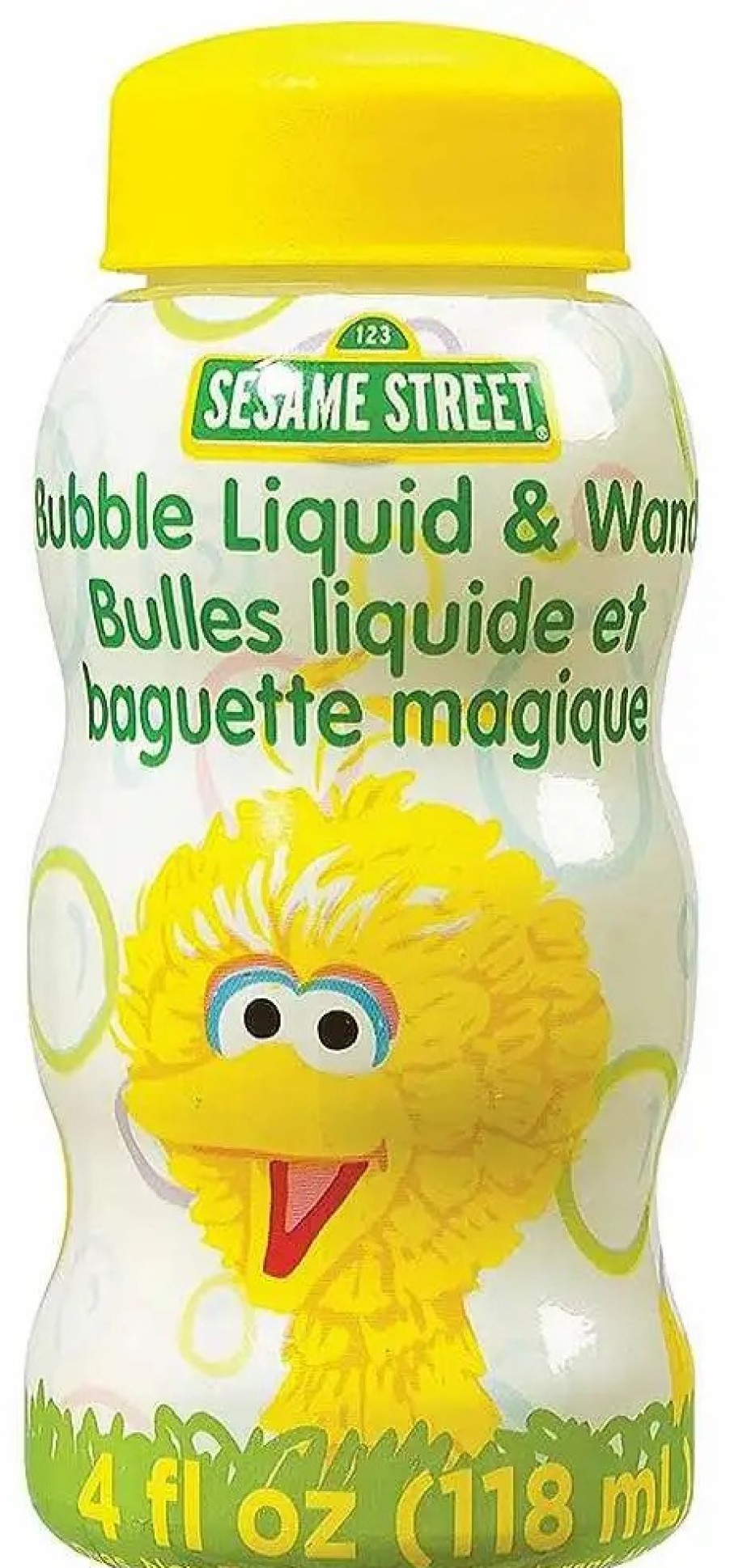 All Brands Little Kids | Sesame Street Big Bird 4 Oz Bubbles