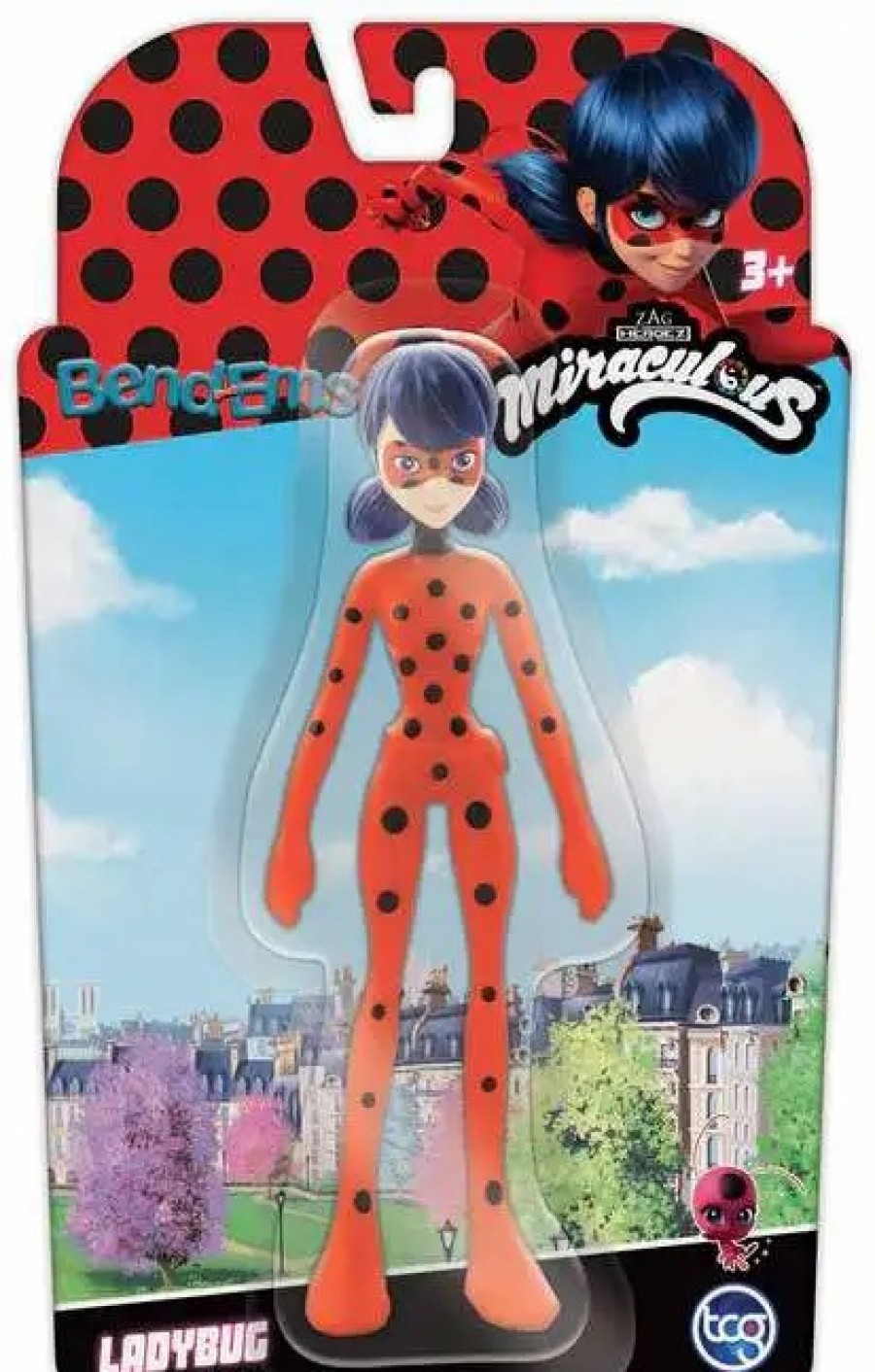 All Brands TCG Toys | Miraculous Bend-Ems Ladybug 5.5-Inch Bendable Figure