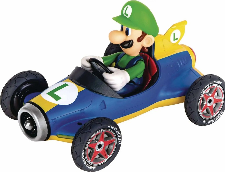 All Brands Carrera of America | Super Mario Bros. Mario Kart Luigi Mach 8 Kart Remote Control Car (Pre-Order Ships April)