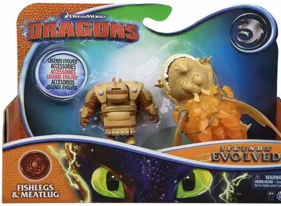 All Brands Spin Master | Dragons Legends Evolved Fishlegs & Meatlug Action Figure 2-Pack