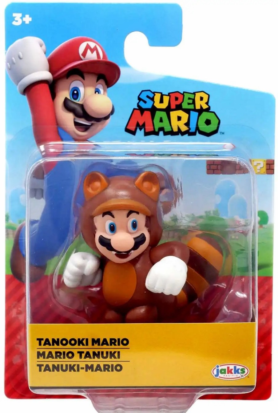 All Brands Jakks Pacific | World Of Nintendo Super Mario Wave 42 Tanooki Mario 2.5-Inch Mini Figure