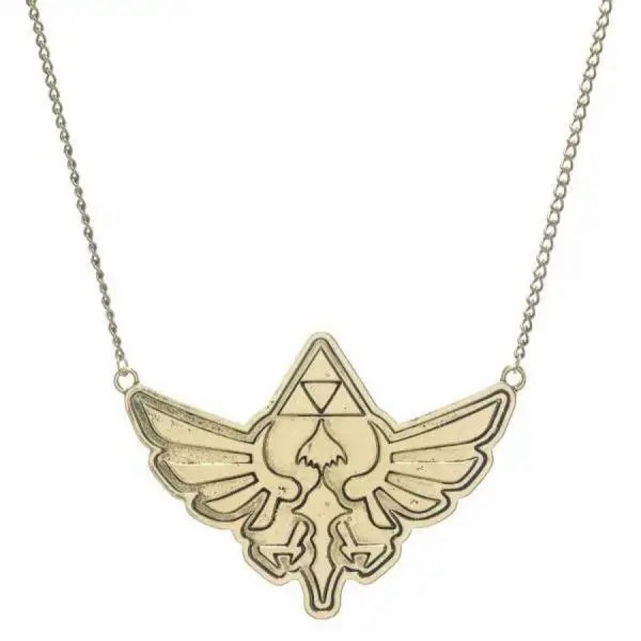 All Brands Bioworld | The Legend Of Zelda Zelda Logo Necklace Apparel