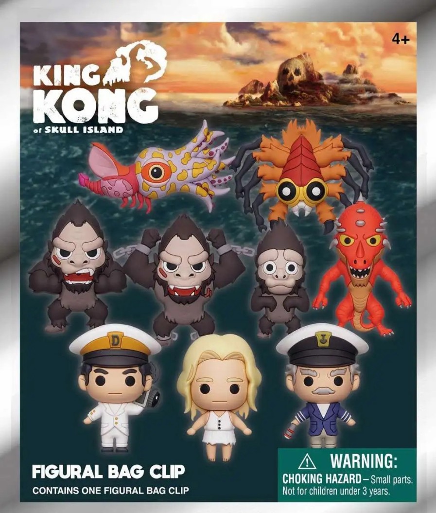 All Brands Monogram | 3D Figural Foam Bag Clip King Kong Of Skull Island Mystery Pack [1 Random Figure]