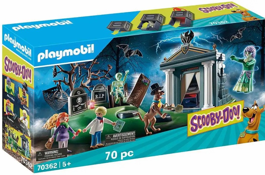 All Brands Playmobil | Playmobil Scooby-Doo! Adventure In The Cemetery Set #70362