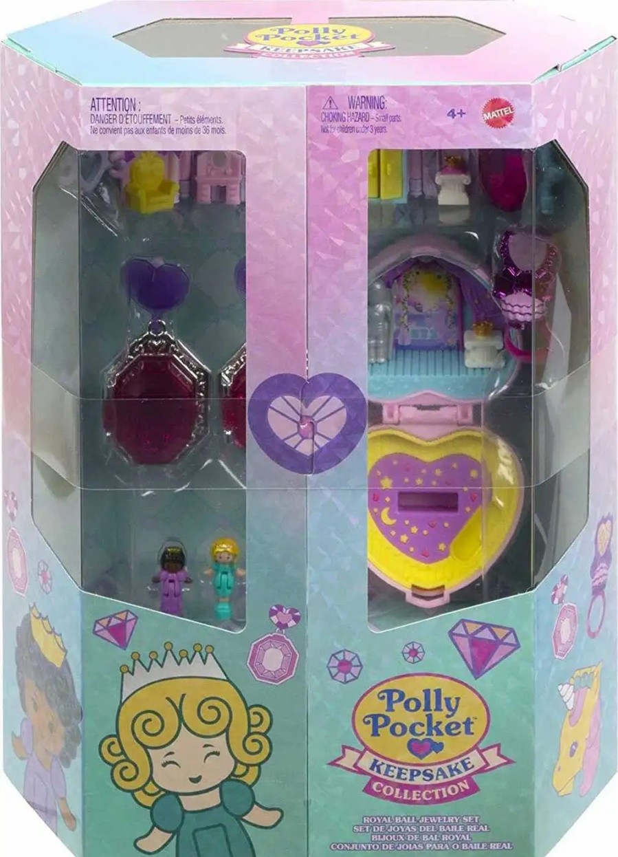 All Brands Mattel Toys | Polly Pocket Keepsake Collection Royal Ball Jewelry Set