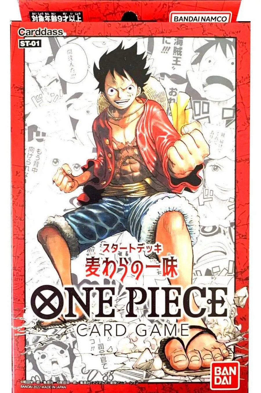 All Brands Bandai | One Piece Trading Card Game Romance Dawn Straw Hat Starter Deck St-01 [Japanese, Monkey D. Luffy, 50 Cards] (Pre-Order Ships February)