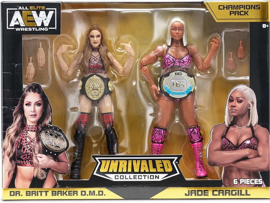 All Brands Jazwares | Aew All Elite Wrestling Unrivaled Collection Britt Baker & Jade Cargill Exclusive Action Figure 2-Pack