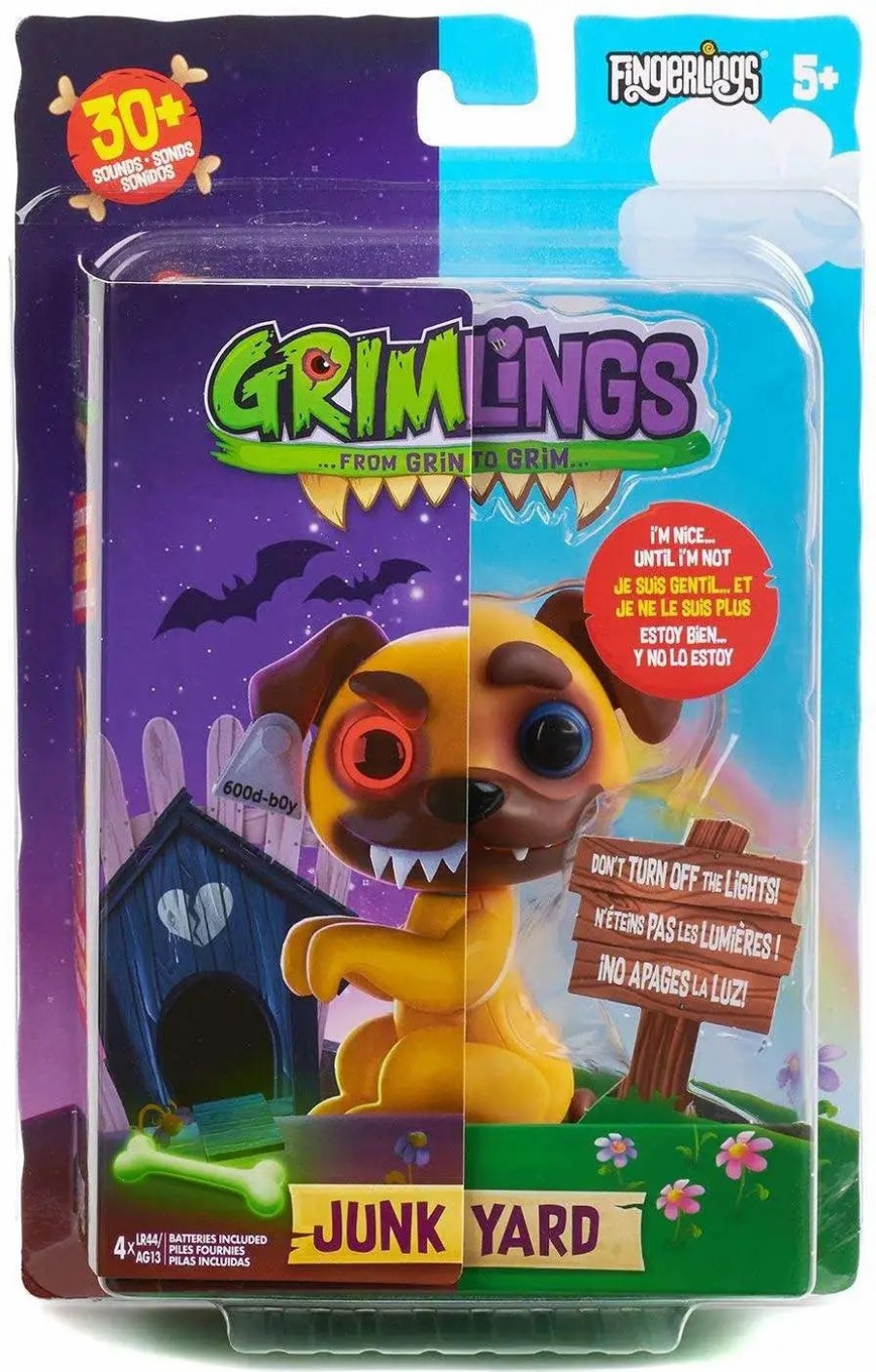 All Brands WowWee | Fingerlings Grimlings Junk Yard Figure [Pug]