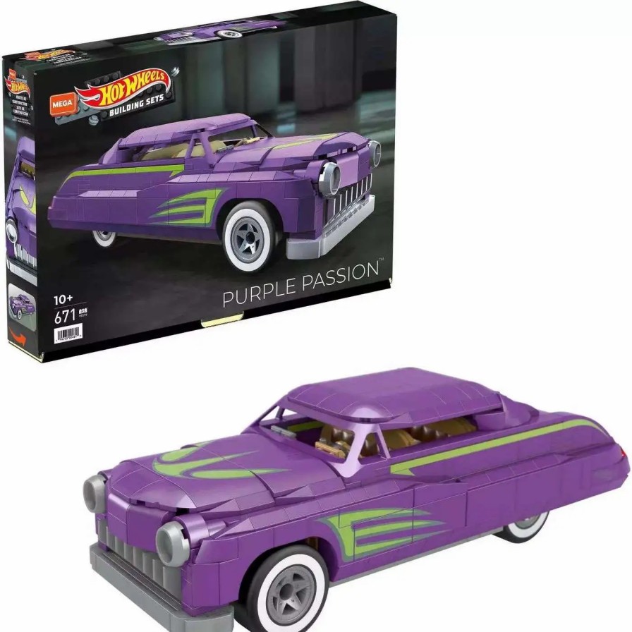 All Brands Mattel | Hot Wheels Mega Construx Purple Passion Set Hdj96